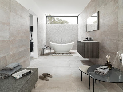 Badkamer tegels betonlook