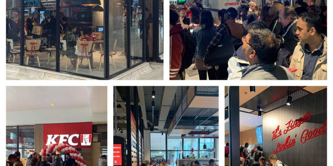 De eerste KFC in België is geopend