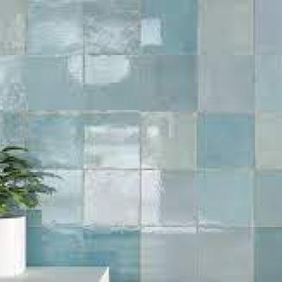 vtwonen Tegels Craft 112125 Wandtegel 125X125 Aqua 12mm Glans